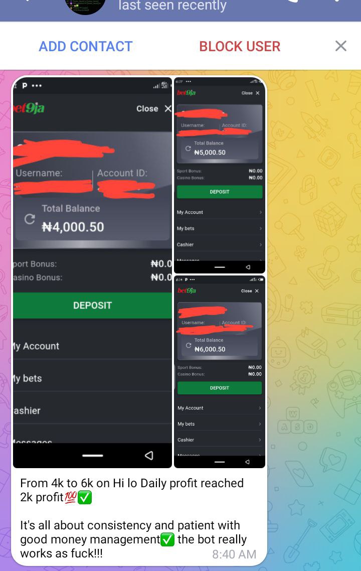 Winning proof from VictoPro Verified User