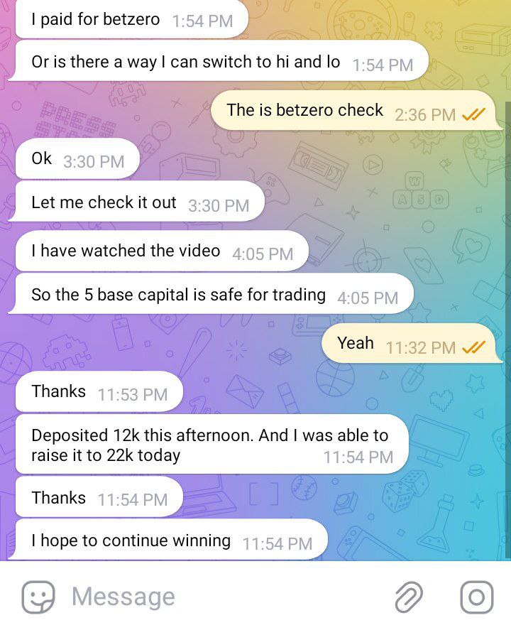 Winning proof from VictoPro Verified User