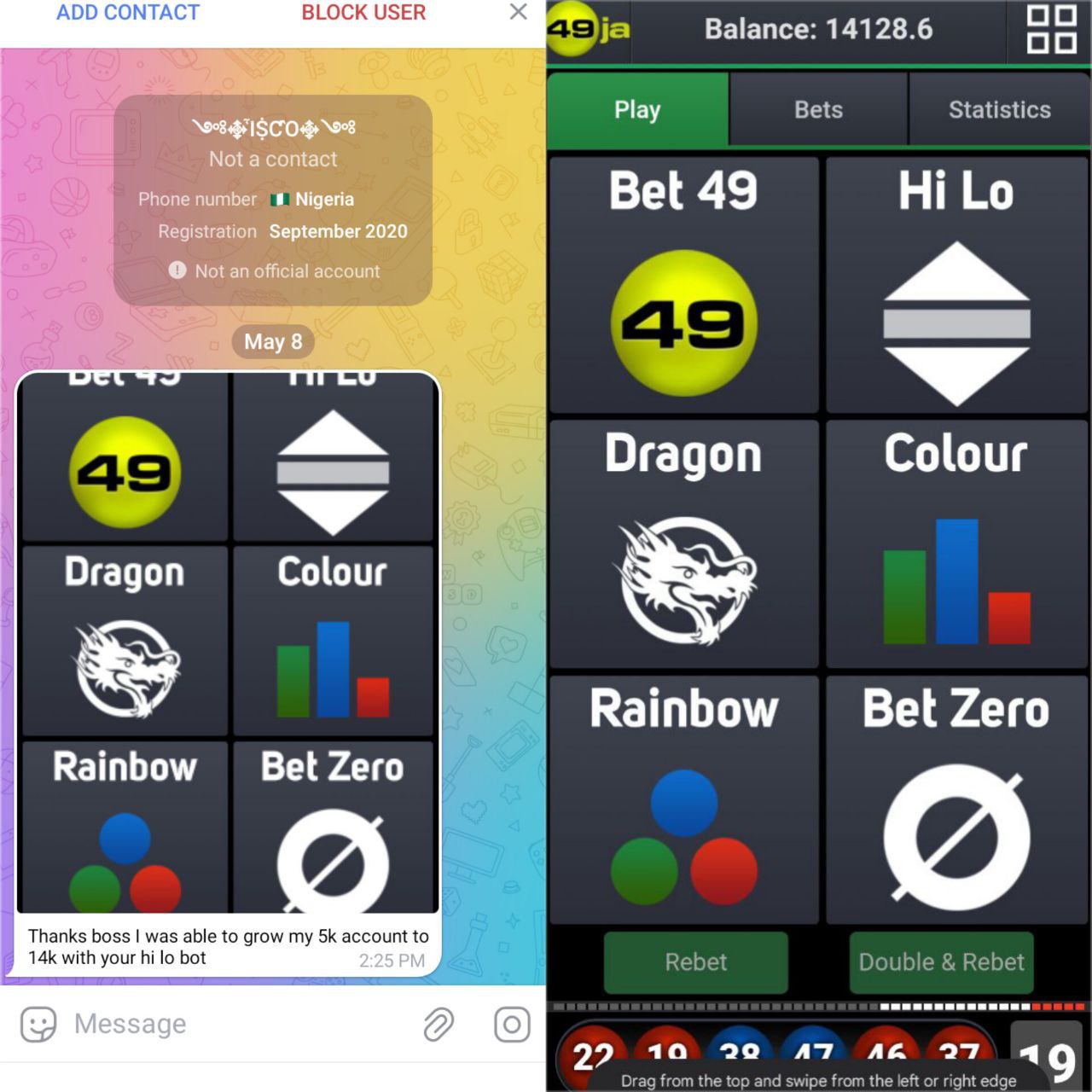 Winning proof from VictoPro Verified User